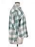 Ann Taylor LOFT Checkered-gingham Green 3/4 Sleeve Button-Down Shirt Size XL - photo 4