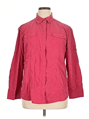 Jones Wear 3/4 Sleeve Button-Down Shirt (view 1)
