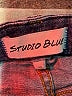 STUDIO BLUE Stripes Blue Jeans Size 28 waist - photo 6