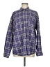 Adika Plaid Purple Long Sleeve Button-Down Shirt Size M - photo 1