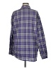 Adika Plaid Purple Long Sleeve Button-Down Shirt Size M - photo 2
