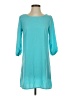 Body Central 100% Polyester Solid Teal Casual Dress Size S - photo 1