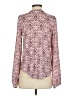 Ann Taylor LOFT 100% Polyester Paisley Pink Red Long Sleeve Blouse Size XS - photo 2