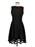 Calvin Klein Solid Black Cocktail Dress Size 6 - photo 1