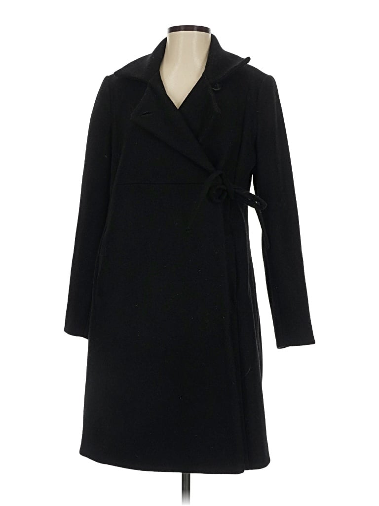 Pre-owned Gap Wool Coat In Black