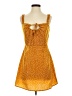 Abbeline 100% Polyester Polka Dots Orange Casual Dress Size S - photo 1
