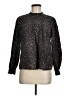 Assorted Brands Animal Print Black Long Sleeve Blouse Size M - photo 1