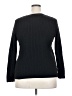 Karen Scott 100% Cotton Black Pullover Sweater Size 2X - photo 2
