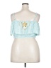 Her Universe 100% Rayon Teal Sleeveless Blouse Size 2X - photo 2