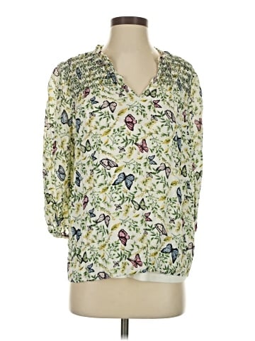 WallpapHER 3/4 Sleeve Blouse (view 1)