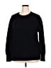 Crown & Ivy Solid Black Pullover Sweater Size 2X - photo 1