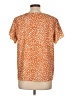 Unbranded 100% Polyester Orange Short Sleeve Blouse Size L - photo 2