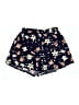 Shein 100% Polyester Floral Blue Shorts Size L - photo 1