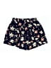 Shein 100% Polyester Floral Blue Shorts Size L - photo 2