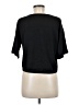 Halogen 100% Polyester Black Short Sleeve Top Size M - photo 2
