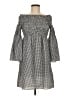 Max Studio Houndstooth Gray Casual Dress Size M - photo 1