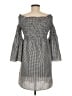 Max Studio Houndstooth Gray Casual Dress Size M - photo 2