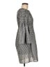 Max Studio Houndstooth Gray Casual Dress Size M - photo 4