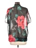 Sweet Pea. 100% Polyester Floral Black Short Sleeve Blouse Size L - photo 2