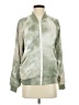 Without Walls 100% Rayon Tie-dye Green Track Jacket Size S - photo 1