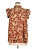 MTS 100% Polyester Paisley Brown Sleeveless Blouse Size XL - photo 1