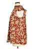 MTS 100% Polyester Paisley Brown Sleeveless Blouse Size XL - photo 5