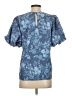 Sugarlips Blue Short Sleeve Blouse Size XS - photo 2