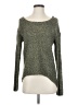 Design Lab Lord & Taylor Metallic Green Pullover Sweater Size S - photo 1