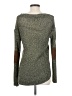 Design Lab Lord & Taylor Metallic Green Pullover Sweater Size S - photo 2