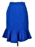 HD in Paris Solid Blue Formal Skirt Size 2 - photo 2