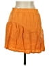 Splendid 100% Viscose Solid Orange Casual Skirt Size S - photo 2