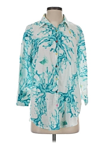 Antica Sartoria By Giacomo Cinque 3/4 Sleeve Blouse (view 1)