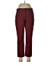 Theory Solid Burgundy Dress Pants Size 8 - photo 1