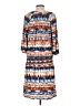 Veronica M. Print Blue Casual Dress Size S - photo 2