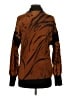 Leonard Paris Animal Print Brown Pullover Sweater Size S - photo 2