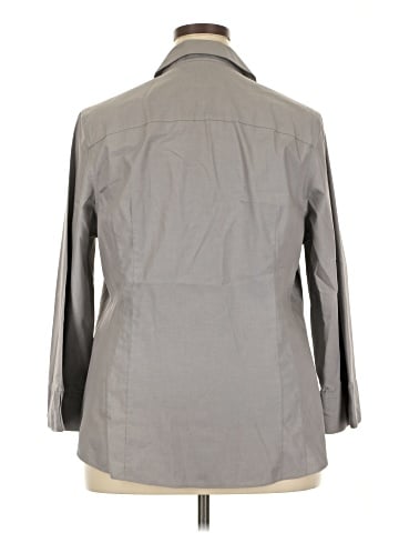 Gold Label Investments 3/4 Sleeve Button-Down Shirt (view 2)