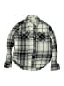 Mudd 100% Cotton Plaid Green Long Sleeve Button-Down Shirt Size 7 - 8 - photo 1