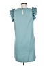 Shein 100% Polyester Solid Teal Casual Dress Size 6 - photo 2