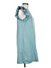 Shein 100% Polyester Solid Teal Casual Dress Size 6 - photo 4