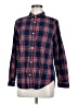 Old Navy 100% Cotton Plaid Blue Long Sleeve Button-Down Shirt Size M - photo 1