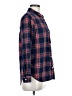 Old Navy 100% Cotton Plaid Blue Long Sleeve Button-Down Shirt Size M - photo 4