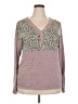 Messic Animal Print Purple Pullover Sweater Size XXL - photo 1