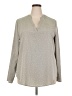 Unbranded Polka Dots Gray Long Sleeve Blouse Size 2X - photo 1
