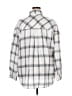 Unbranded Plaid Gray Long Sleeve Button-Down Shirt Size 22W - photo 2