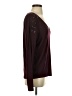 Express Burgundy Long Sleeve Top Size S - photo 4