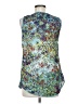Gregory Parkinson Teal Sleeveless Blouse Size M - photo 2