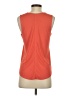Ann Taylor 100% Polyester Orange Sleeveless Blouse Size XS - photo 2