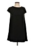 Feathers Solid Black Casual Dress Size S - photo 1