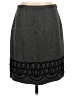 Ann Taylor LOFT Chevron-herringbone Gray Formal Skirt Size 2 - photo 1