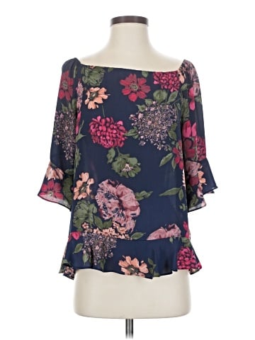 Paper Crown 3/4 Sleeve Blouse (view 1)